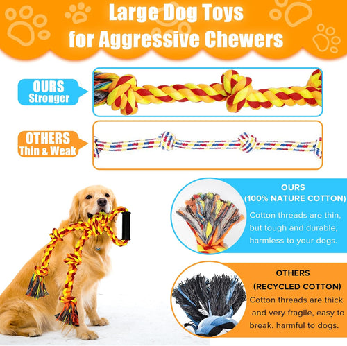 Dog Rope Toys For Aggressive Chewers Large Breeds